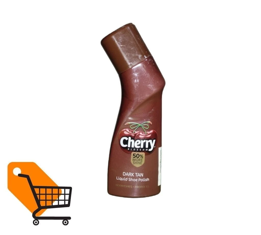Cherry Blossom Dark Tan Shoe Polish Liquid 75ml