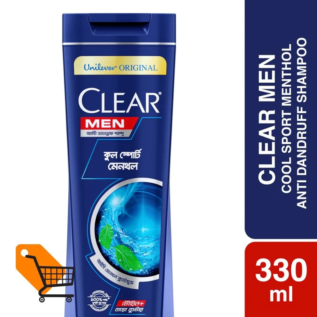 Clear Men Shampoo Cool Sport Menthol Anti Dandruff 330ml
