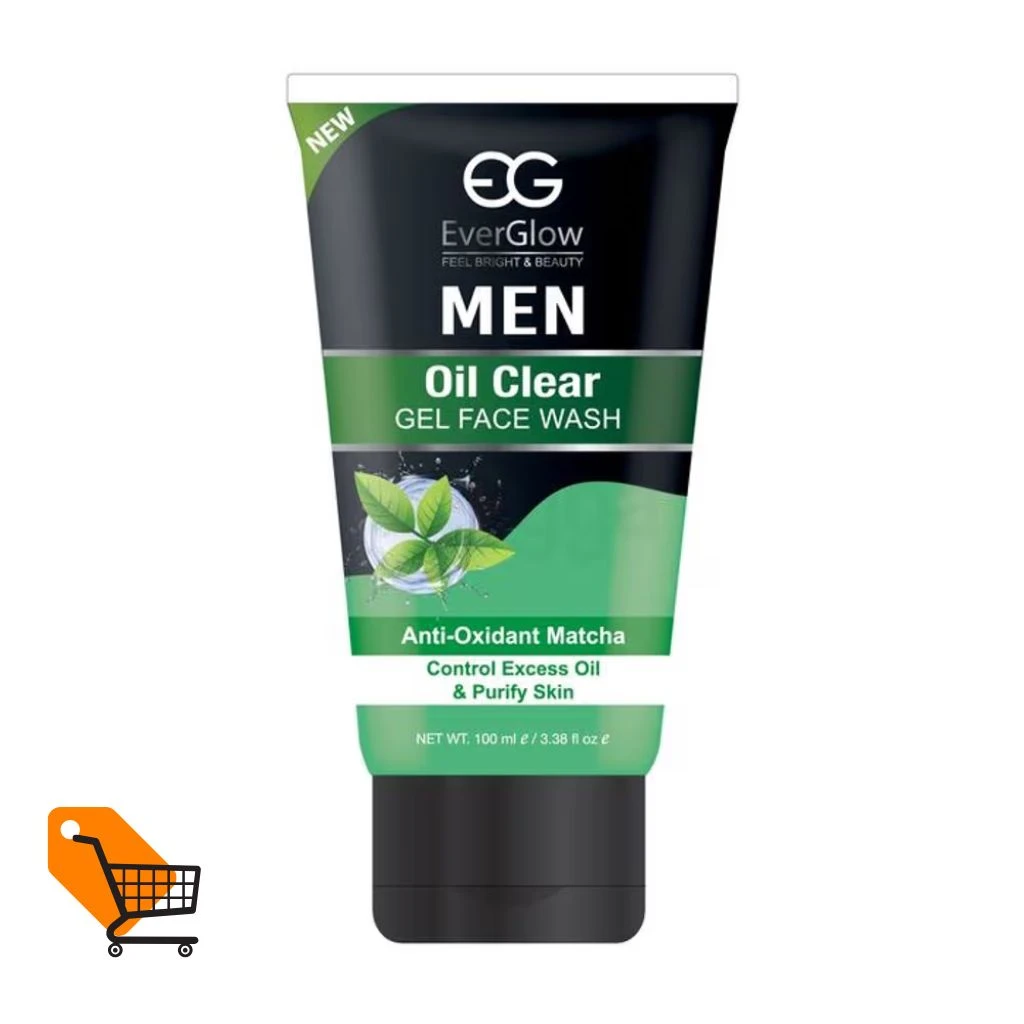Everglow Oil Clear Men Gel Face Wash 100ml