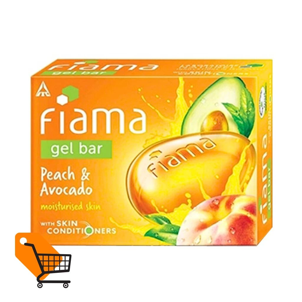 Fiama Gel Bar Peach & Avocado Moisturised Skin with Skin Conditioners 125gm