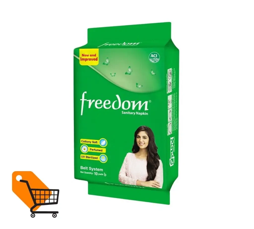 Freedom Sanitary Napkin Belt System 10 Pads