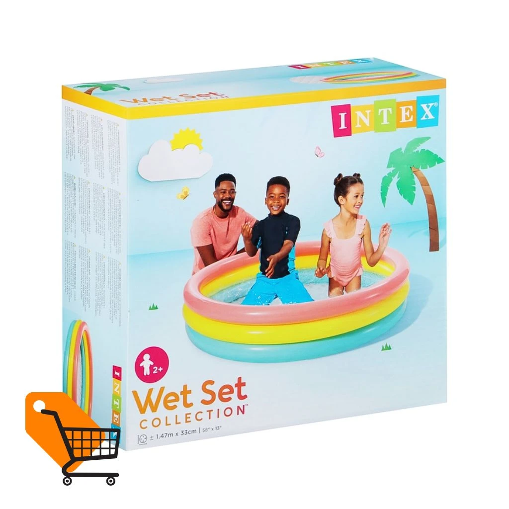 Intex Wet Set Collection 45" x 10" Water Pool For 2 Year Plus Kids