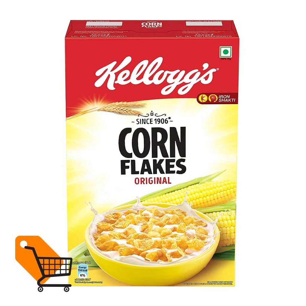 Kellogg's Corn Flakes Original Breakfast Cereal 475gm