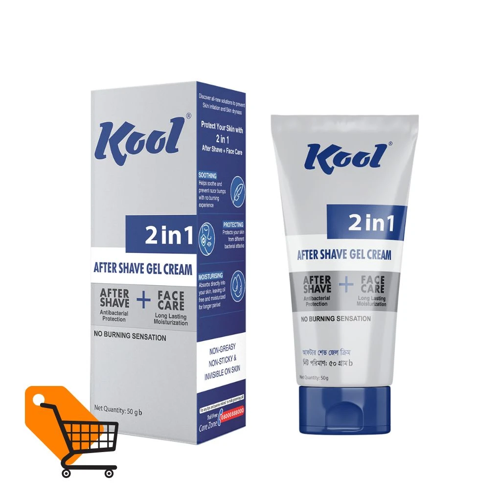 Kool 2 in 1 After Shave Gel Cream 50 gm