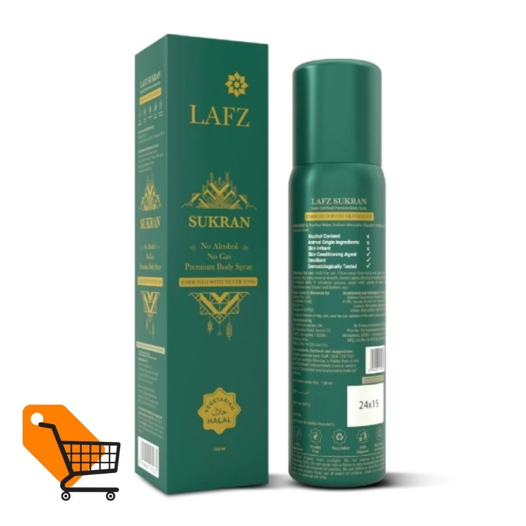 Lafz Sukran Premium Body Spray 120ml (Halal)