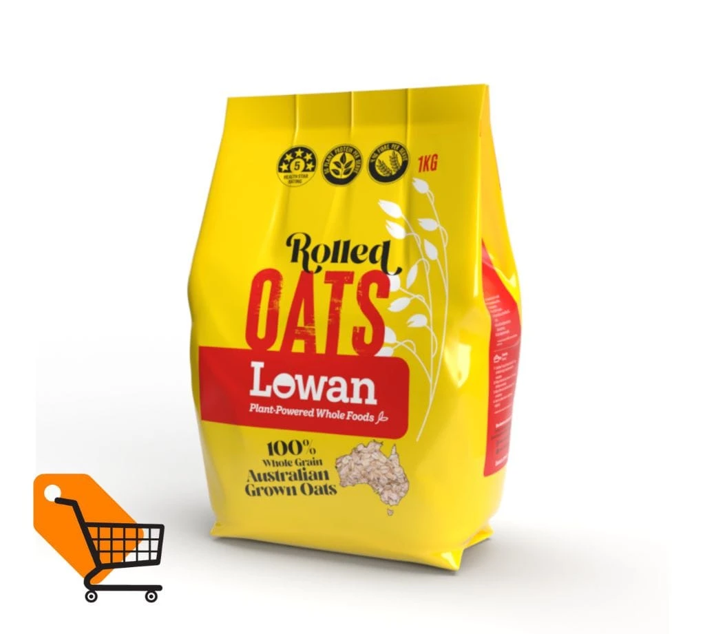 Lowan Whole Grain Rolled Oats 1Kg