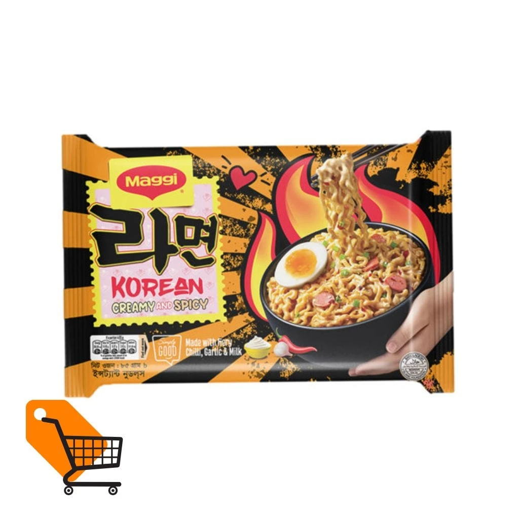 Maggi Korean Creamy & Spicy Instant Ramen Noodles 85g