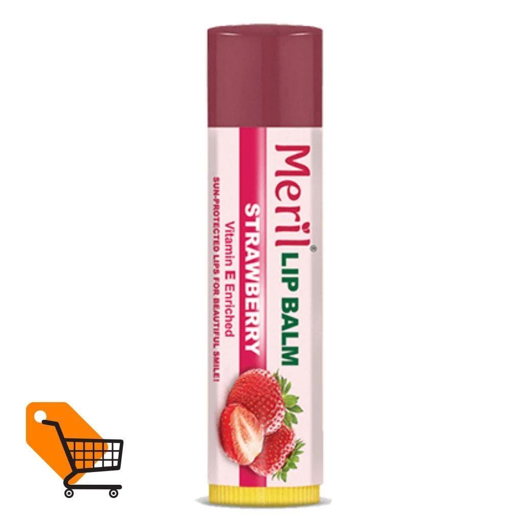 Meril Lip Balm (Strawberry) - 4.8gm - Authentic in Bangladesh