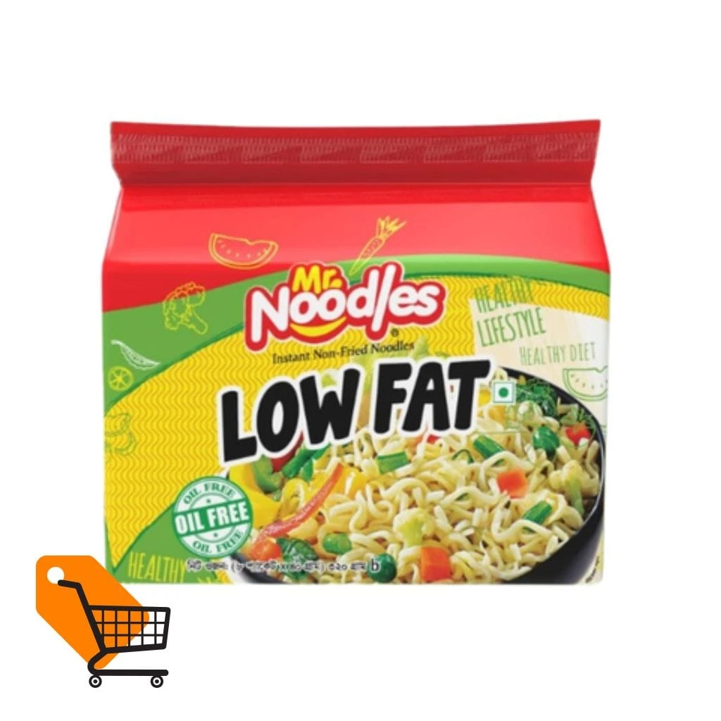 Mr. Noodles Low Fat Instant Non fried Noodles 8 Pieces 320g