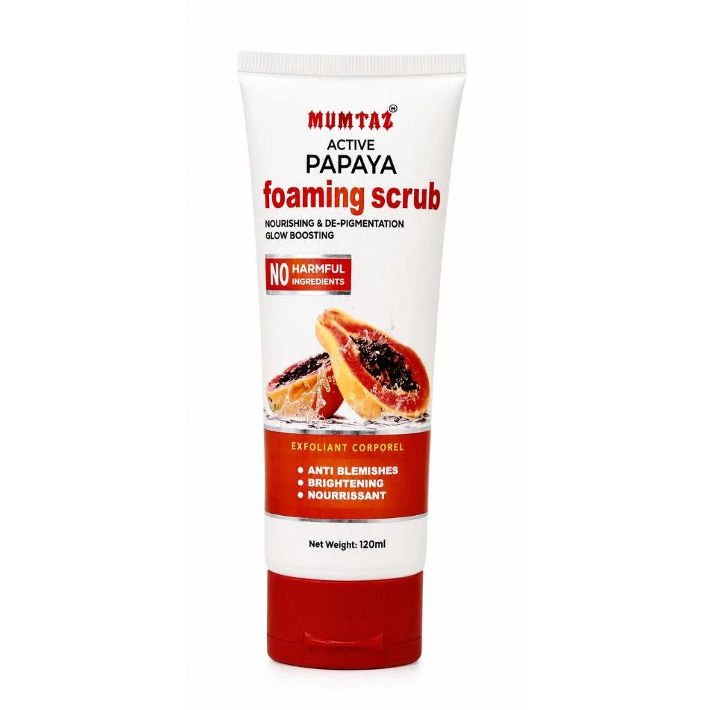 Mumtaz Active Papaya Foaming Scrub 120ml