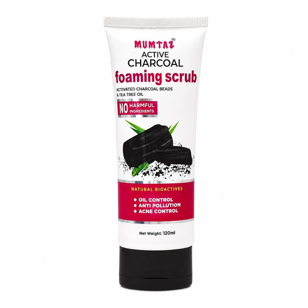 Mumtaz Charcoal Foaming Scrub 120ml