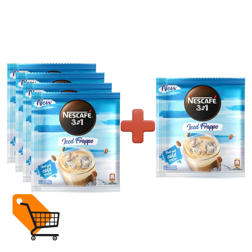 NESCAFE 3in1 Iced Frappe Cold Coffee Mix 30g (Buy 4 Get 1 Free)