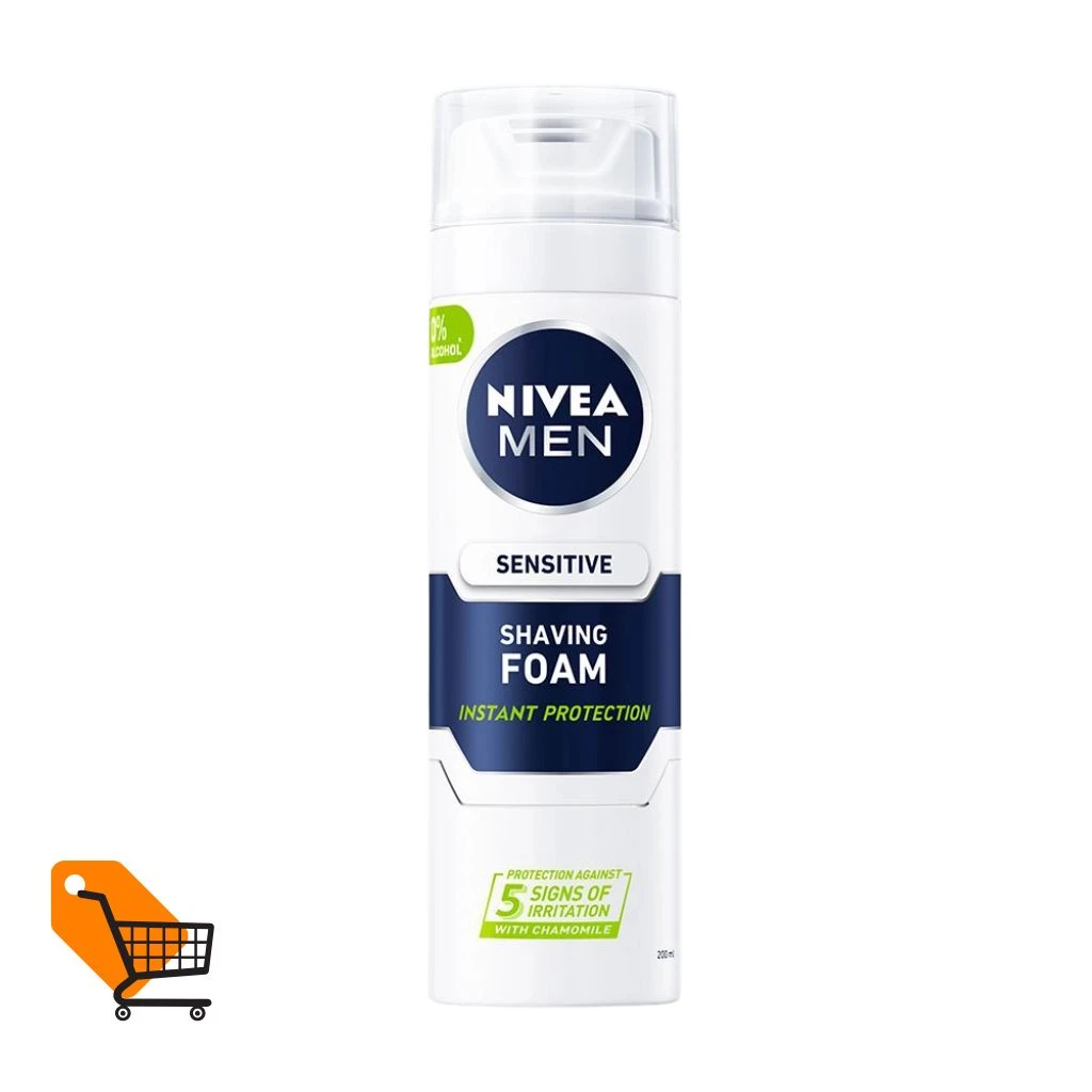 Nivea Men Instant Protection Sensitive Shaving Foam 200ml