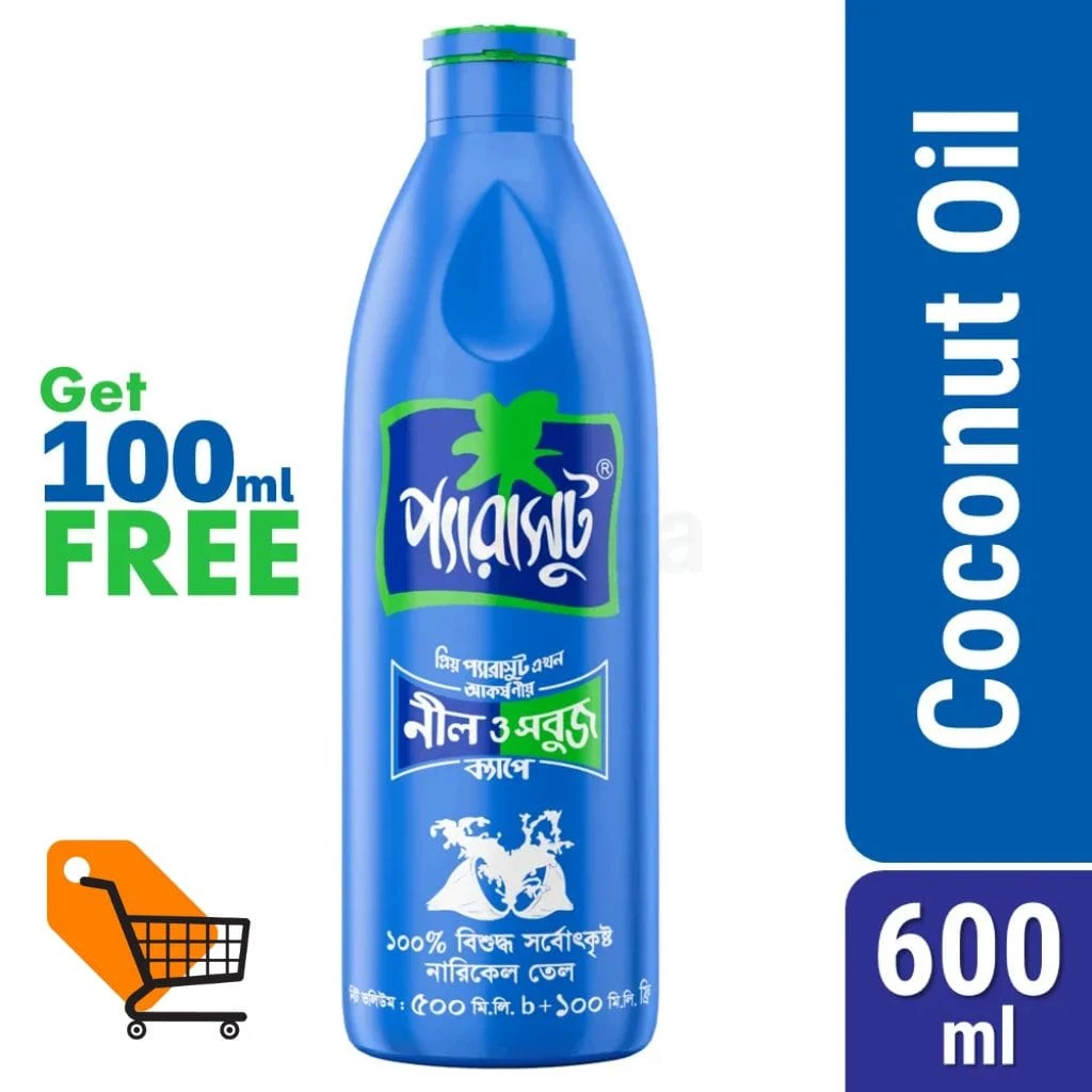Parachute Coconut Oil 500ml+100ml Extra
