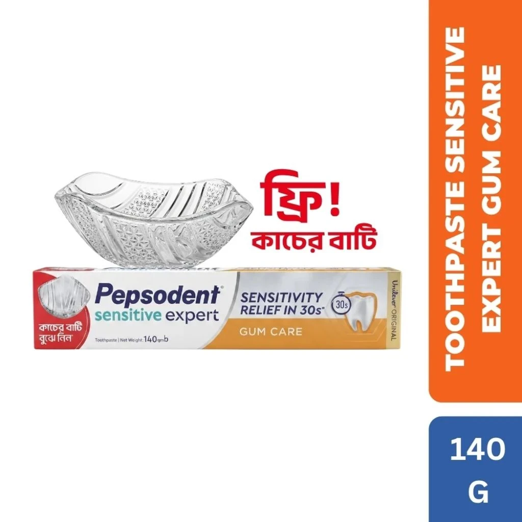 Pepsodent Sensitive Expert Gum Care 140g (Glass Bowl Free)