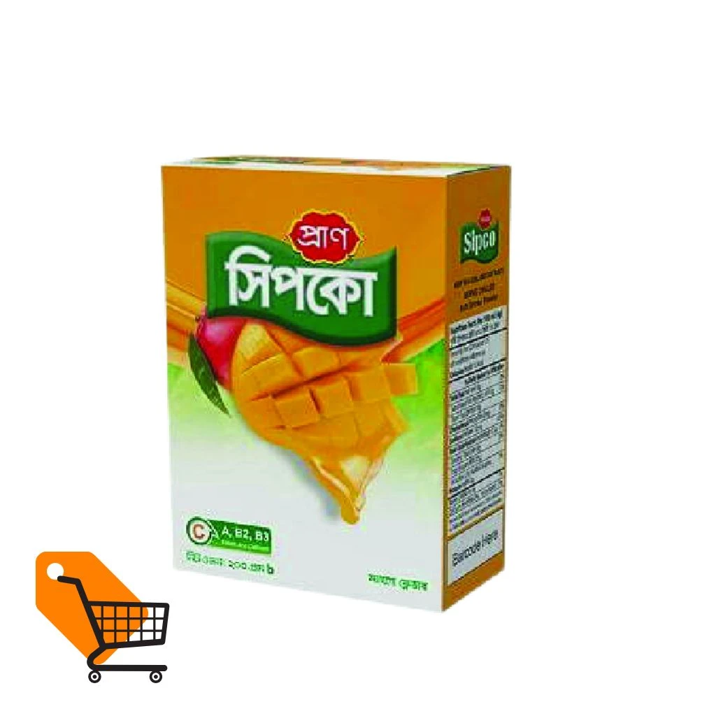 PRAN Sipco Mango Flavored Soft Drink Powder 200g