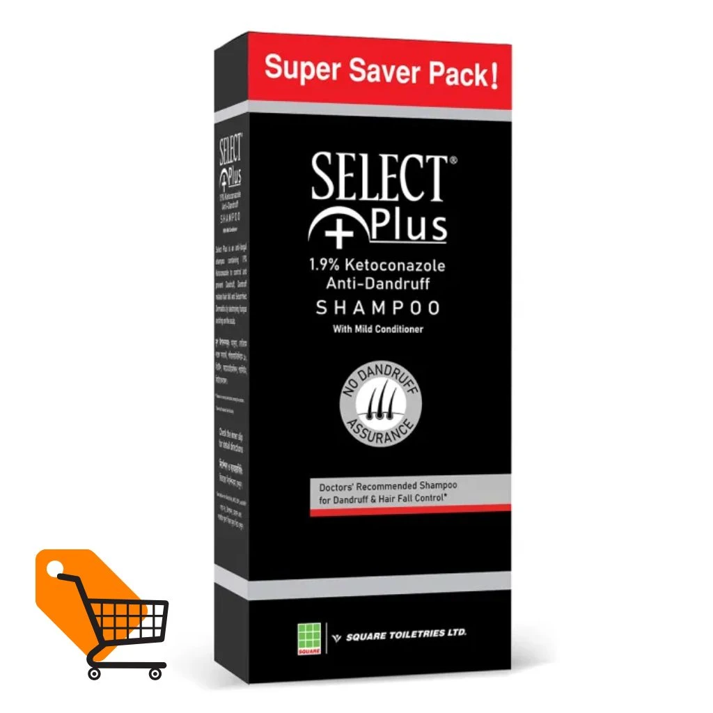 Select Plus Anti-Dandruff & Hair Fall Control Shampoo 200ml