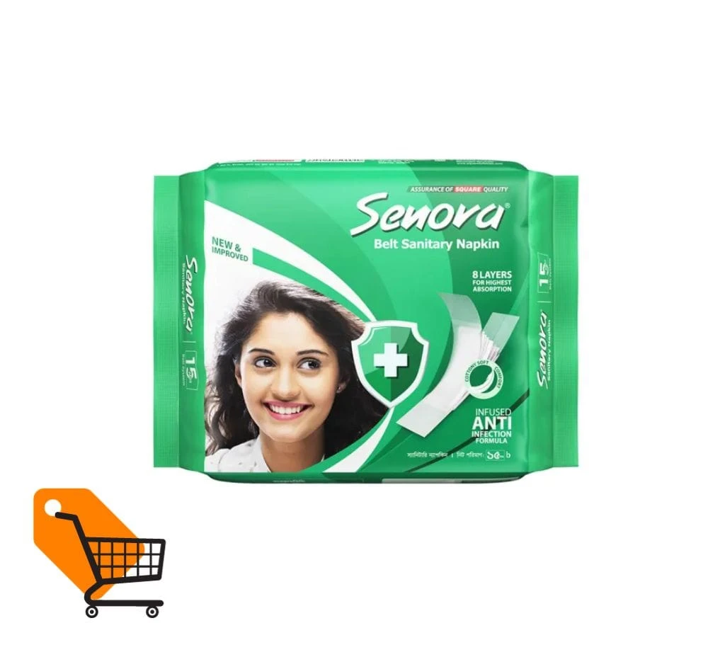 Senora Belt Sanitary Napkin 15 Pads
