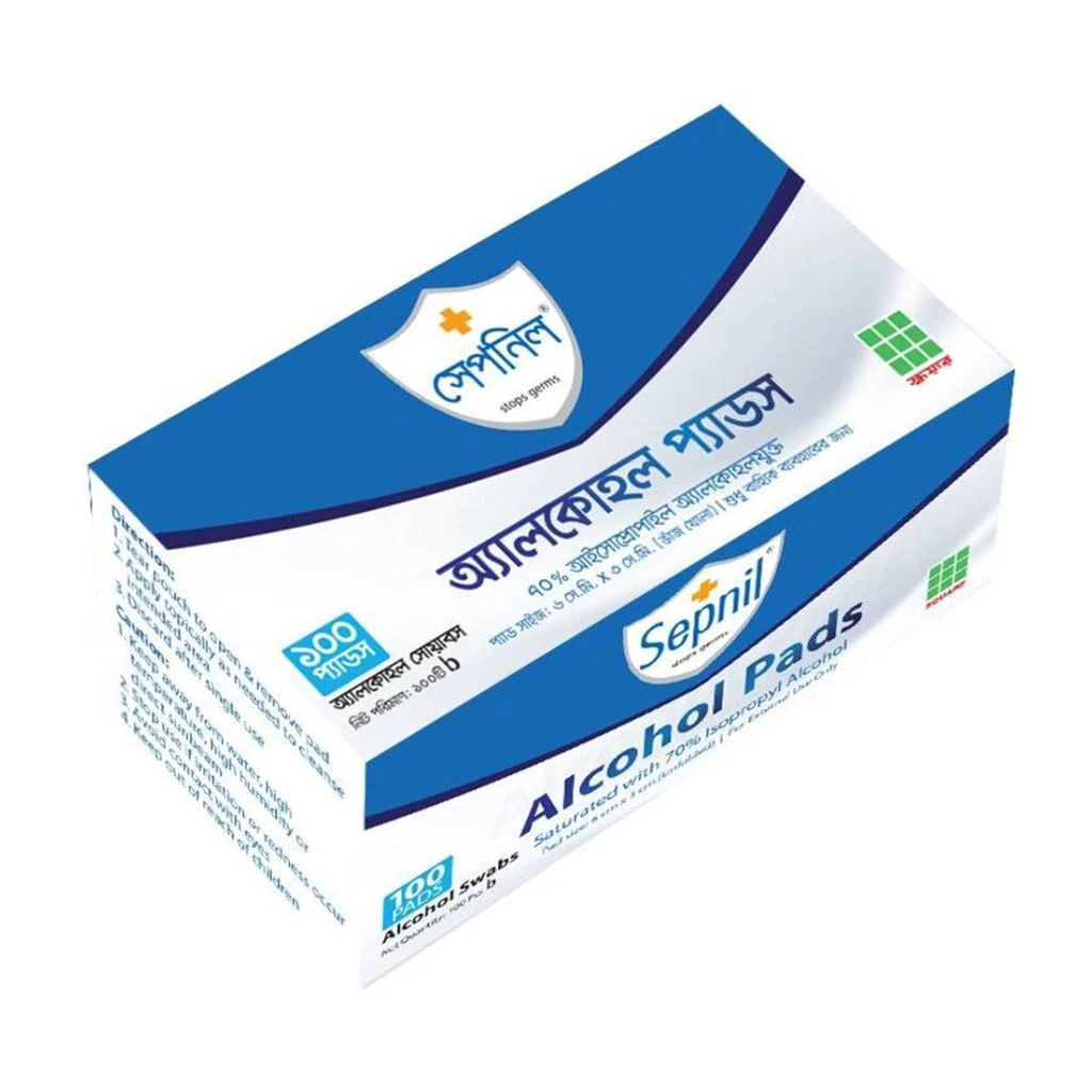Sepnil Isopropyl Alcohol Swab Box (100 pcs)