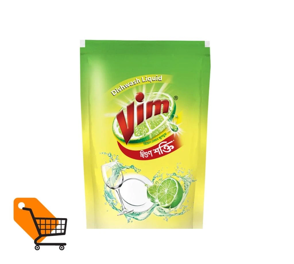 Vim Liquid Dishwash Pouch 250ml