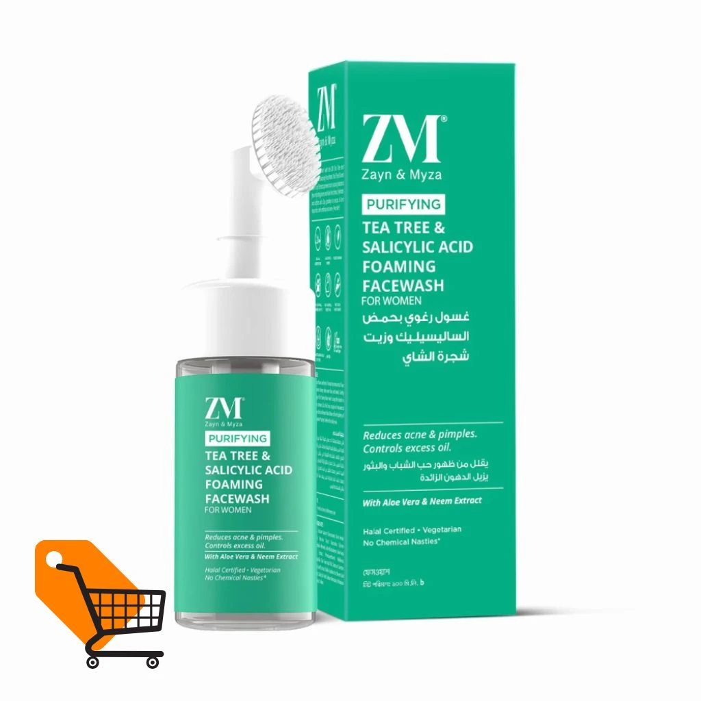 Zayn & Myza Tea Tree and Salicylic Acid Foaming Face Wash for Women 100ml